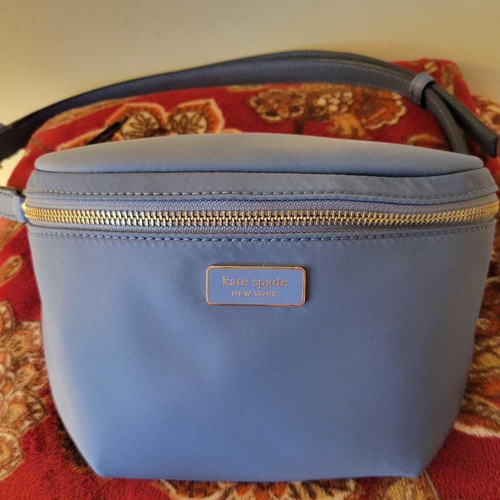 Kate Spade fanny Nylon Slate blue.